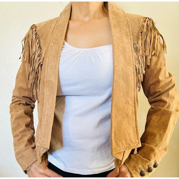 Forever 21 Fringe Leather Jacket - Picture 5 of 6